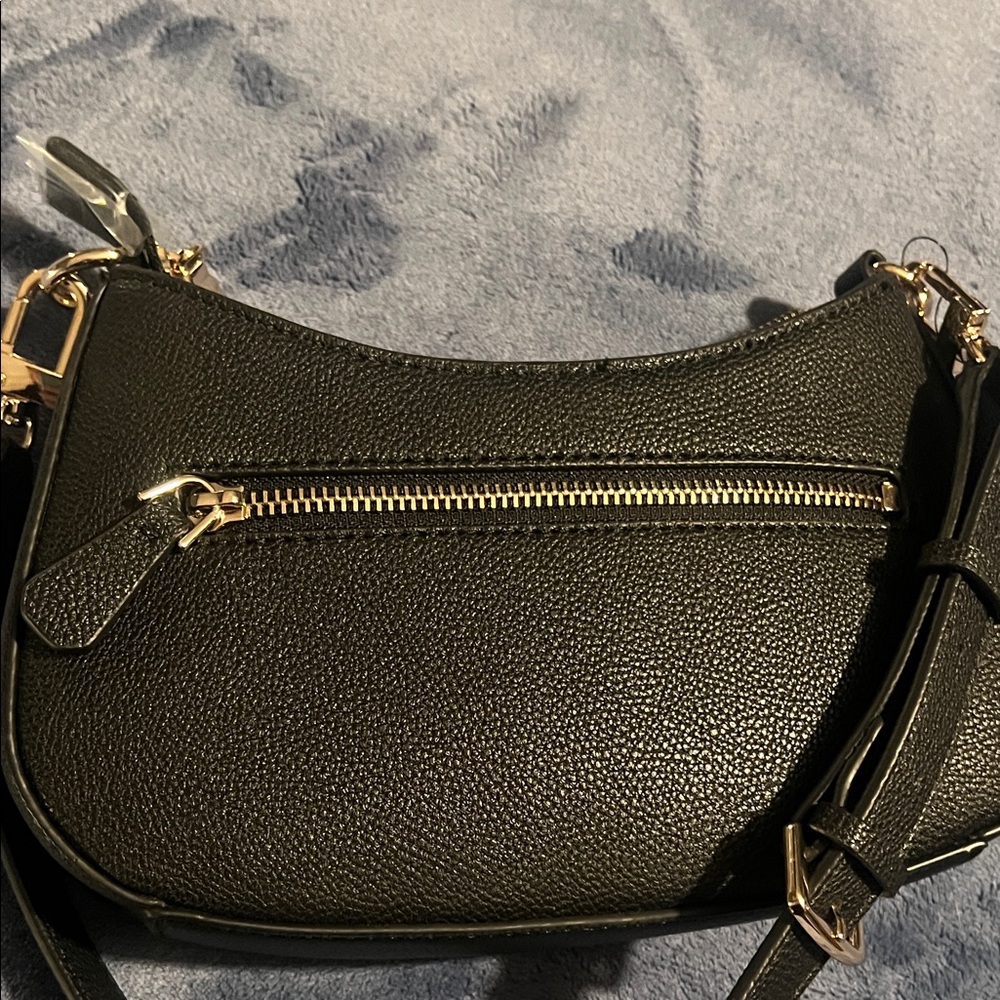GUESS Black Shoulder Bag with Gold Accents. Brand New! - Picture 6 of 10